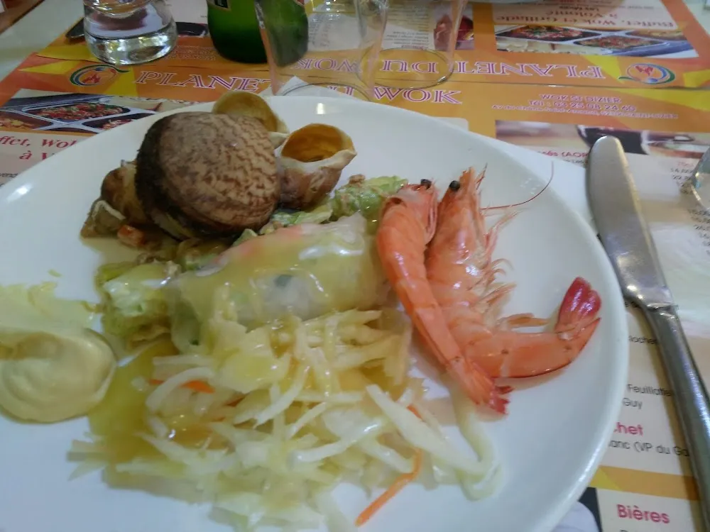 Salade Choux Carottes Crustacés